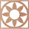 Ekena Millwork Blume Wood Fretwork Pierced Ceiling Medallion, Cherry, 26"OD x 9"ID x 1/4"T CMWP26X26X0250BLCH - alternate 4